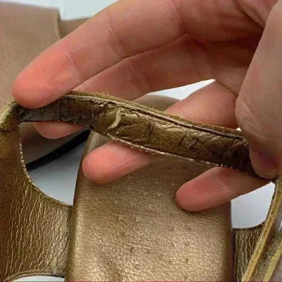 SAS sandals size 8.5 bronze leather stick strap walking comfort orthopedic - Picture 11 of 12